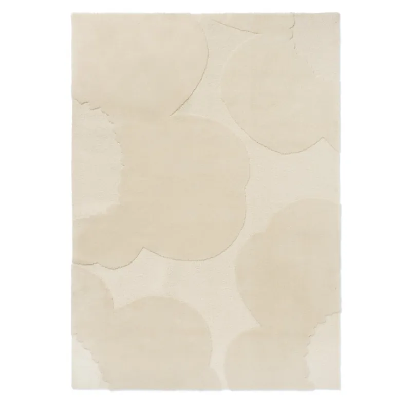 Akce Jednobarevný vlněný koberec Marimekko Iso Unikko přírodní bílá 132301 (200 x 300)