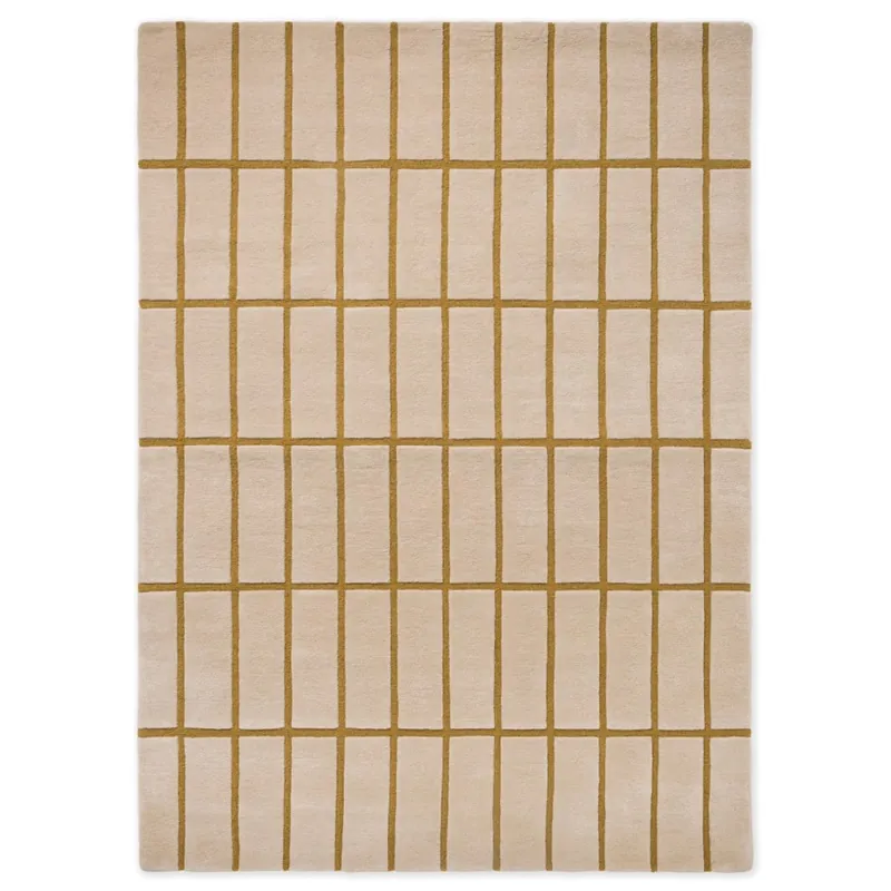 Pouze Dnes Designový vlněný koberec Marimekko Tiiliskivi béžový 132906 (250 x 350)
