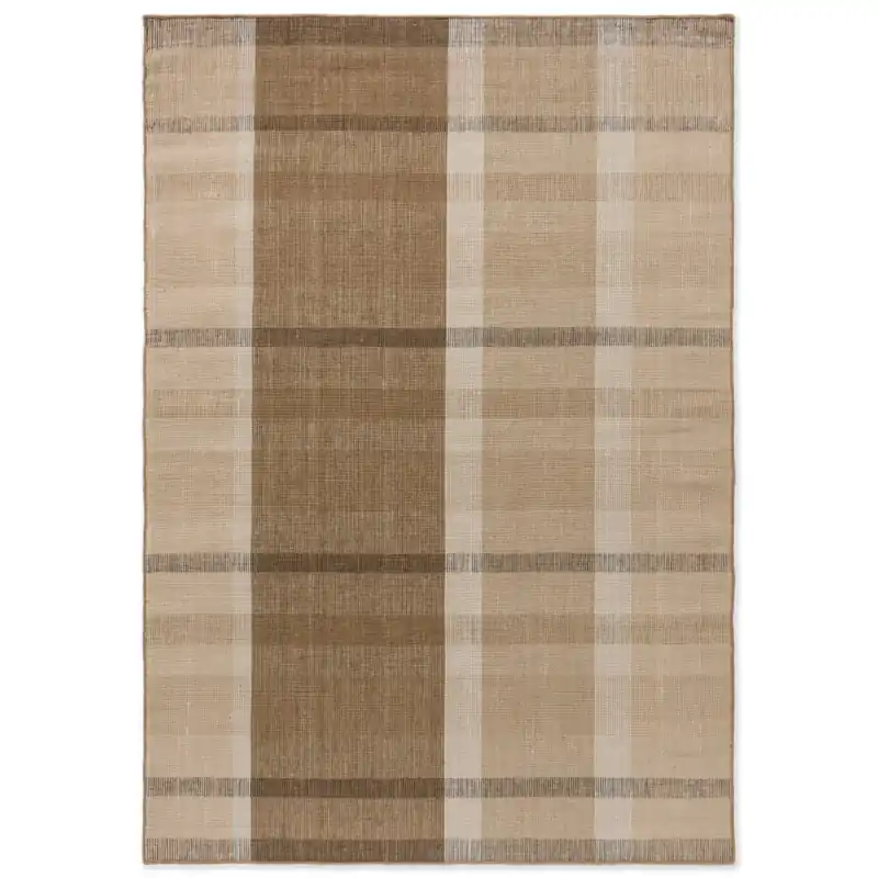 Značkový Outdoorový koberec B&C Zone Block Stripe&Check cashew 497501 (160 x 230)