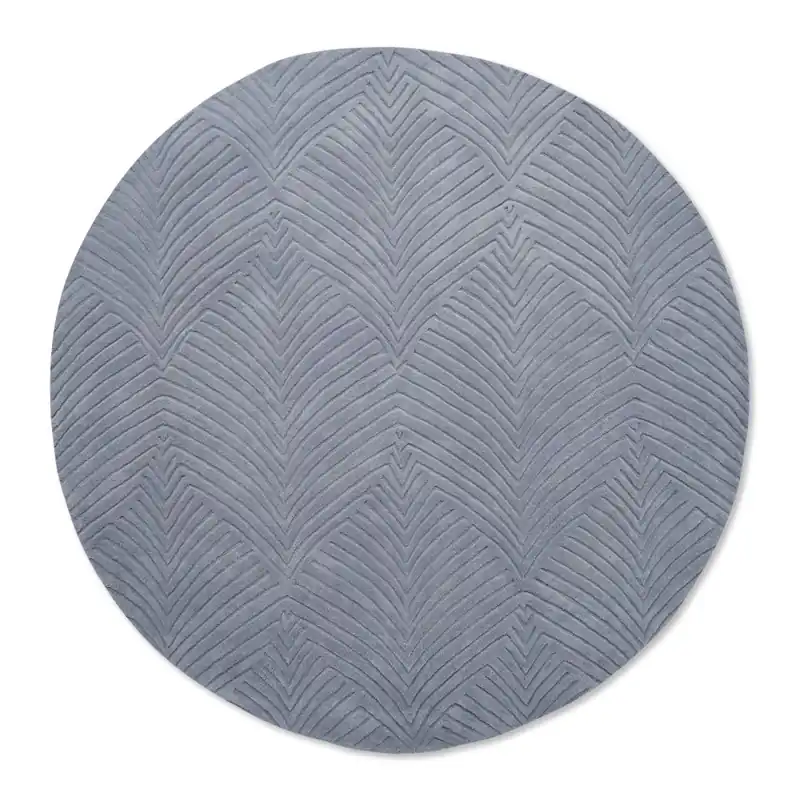 Nejprodávanější Jednobarevný kruhový koberec Wedgwood Folia 2.0 round cool grey 38904 (kruh 200)