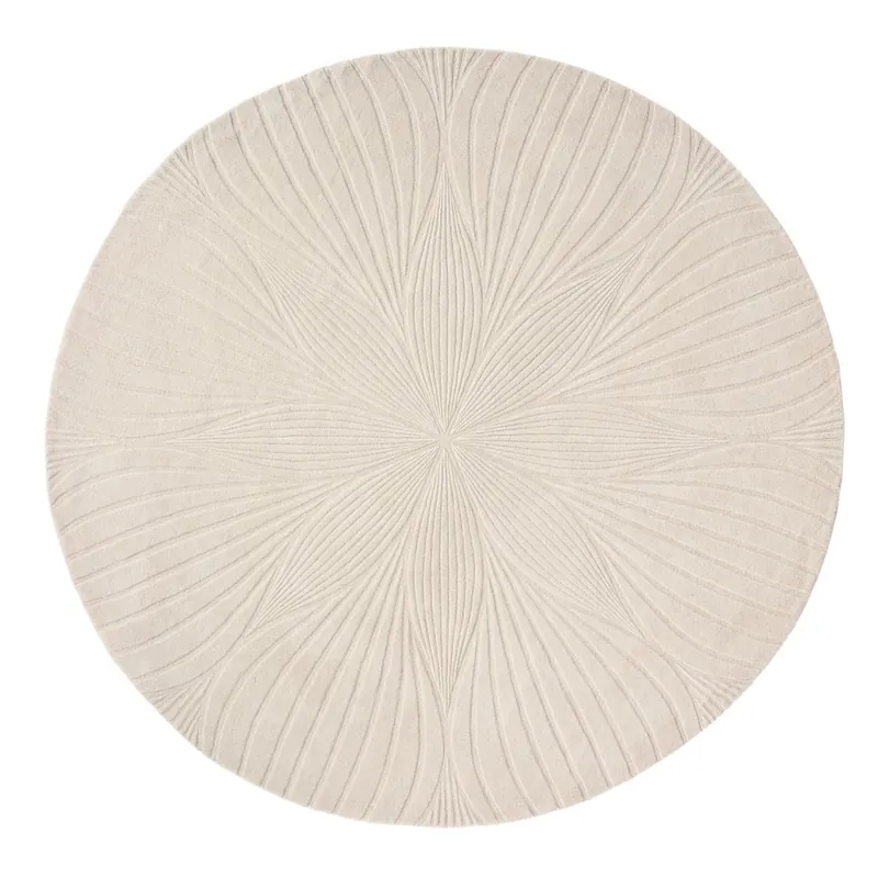 Rychlé Dodání Jednobarevný kruhový koberec Wedgwood Folia round stone 38301 (kruh 200)