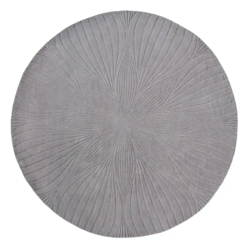 Jednobarevný kruhový koberec Wedgwood Folia round grey 38305 (kruh 150) Nejlepší Cena