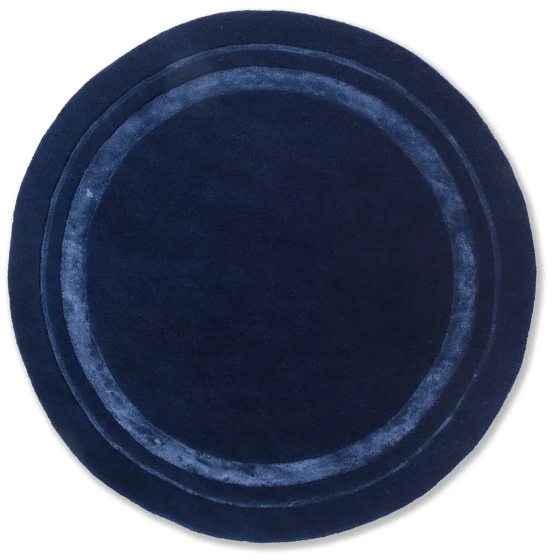 Jednobarevný kruhový koberec Laura Ashley Redbrook midnight 81808 (kruh 200) Kup Teď