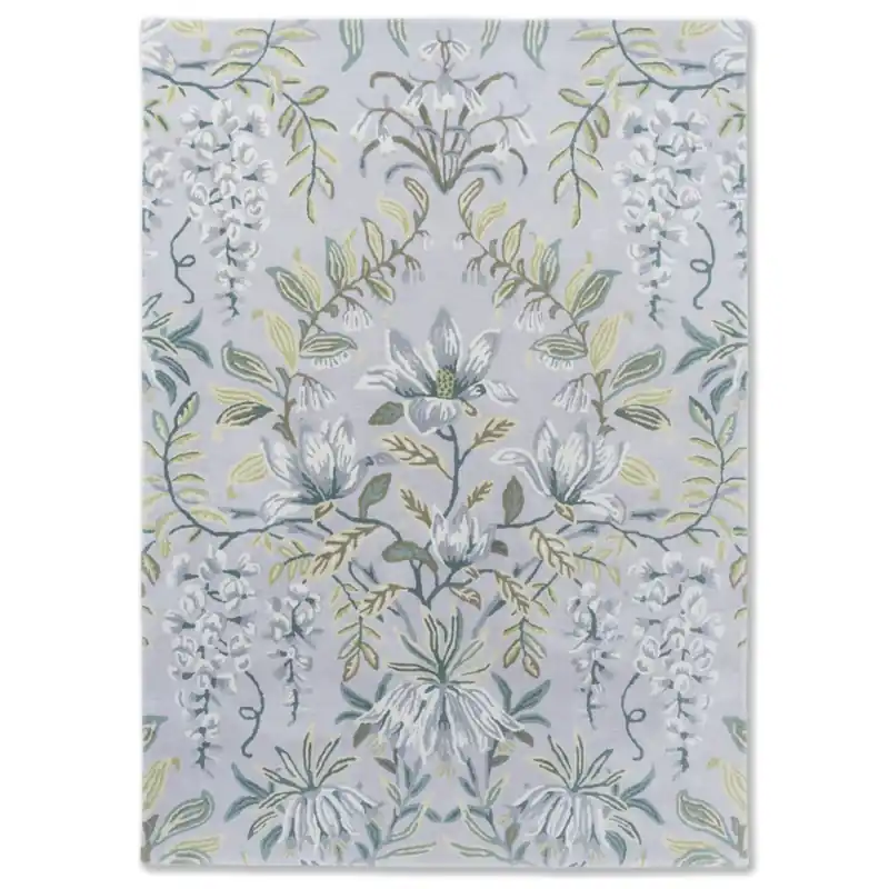 Moderní květinový koberec Laura Ashley Parterre pale sage 81707 (250 x 350) Nejlepší Volba