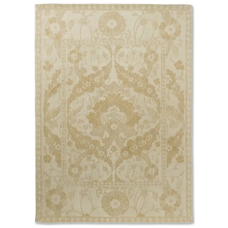 Poslední Šance Ručně tkaný žákárový koberec Laura Ashley Newborough pale gold 81606 (140 x 200)
