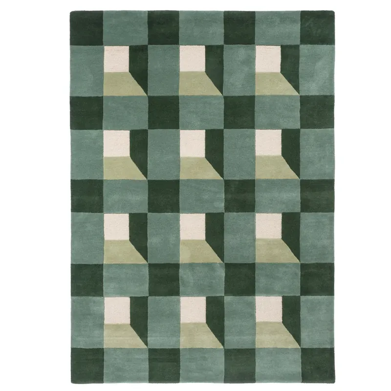 Časově Omezené Vlněný kusový koberec Harlequin Blocks fern 141907 (170 x 240)