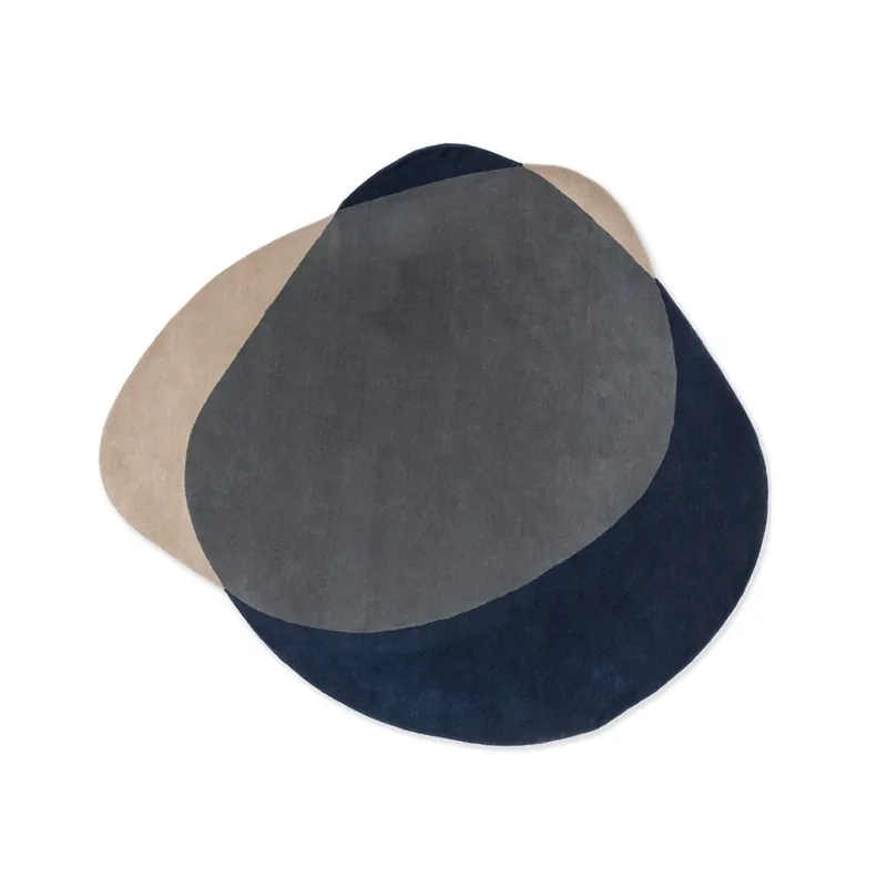 Designový vlněný koberec B&C Element Arp blue 087608 (200 x 220) Horká Nabídka