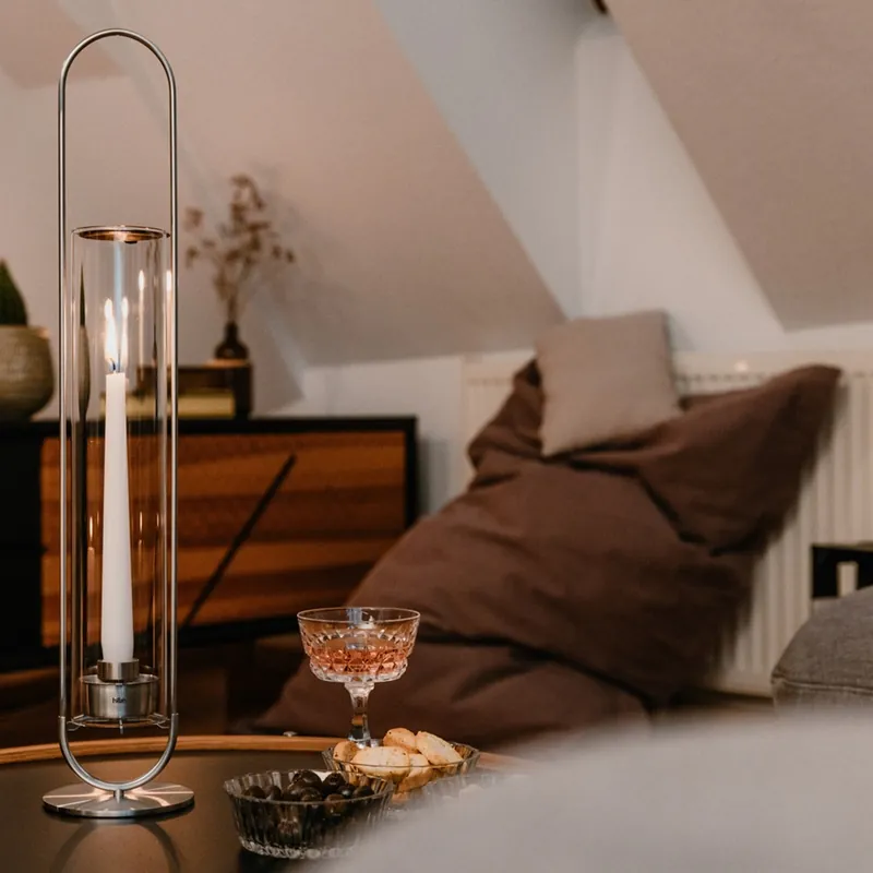 Akce Svícen Höfats Oval Candle 55 silver