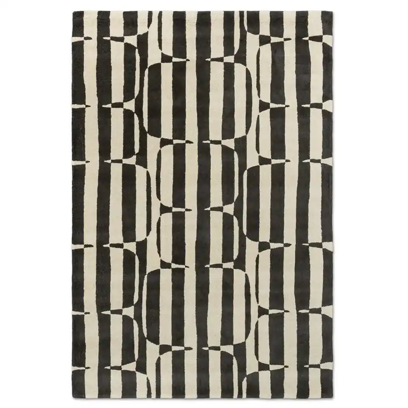 Nejlepší Cena Moderní vlněný kusový koberec Scion Lohko Stripe charcoal 123105 (200 x 280)