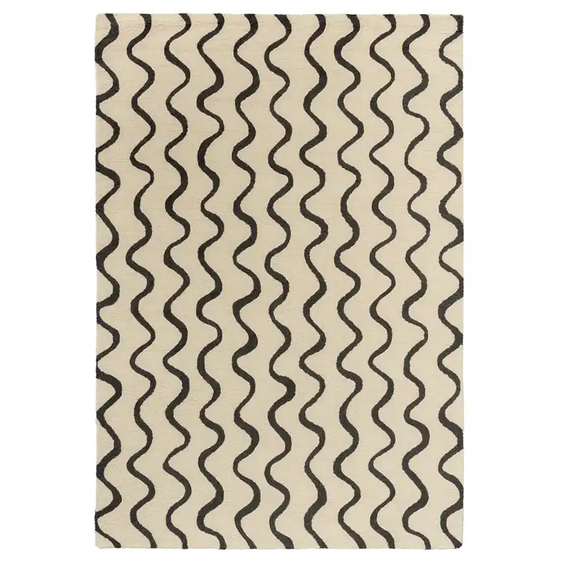 Moderní vlněný kusový koberec Scion Ribbon charcoal 124305 (200 x 280) Koupit Online