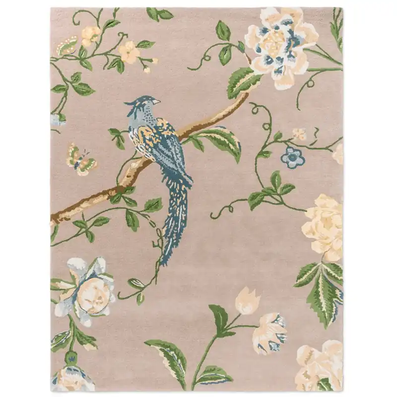 Výprodej Květinový kusový koberec Laura Ashley Summer Palace truffle seaspray 081201 (140 x 200)