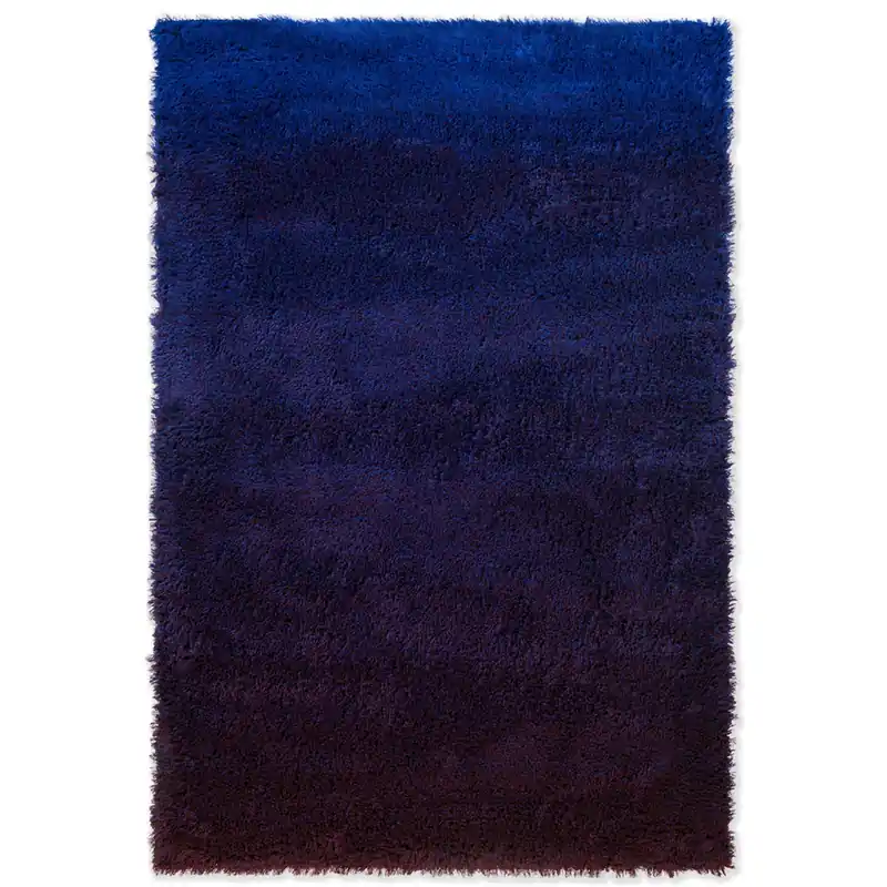 Poslední Šance Vlněný kusový koberec B&C Shade High electric blue aubergine 011918 (170 x 240)