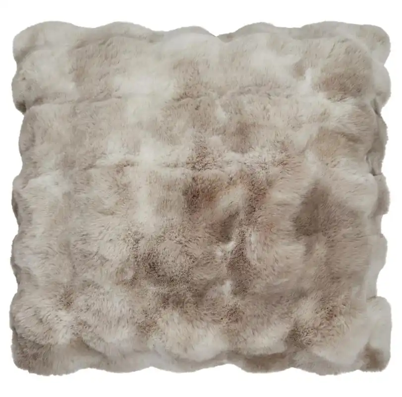 Výprodej Skinnwille Home Collection kožešinový povlak na polštář Misty pískový (45 x 45)