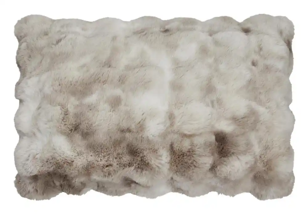 Skinnwille Home Collection kožešinový povlak na polštář Misty pískový (40 x 60) Finální Výprodej