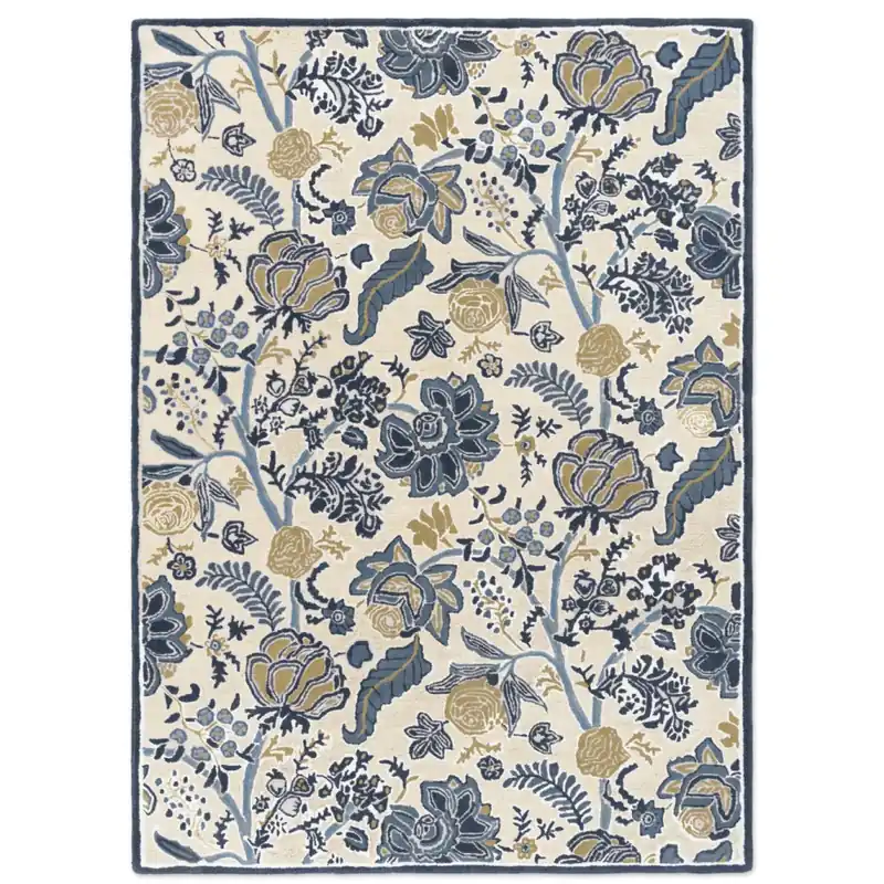 Aktuální Moderní vlněný koberec Sanderson Shalimar china blue 148508 (200 x 280)