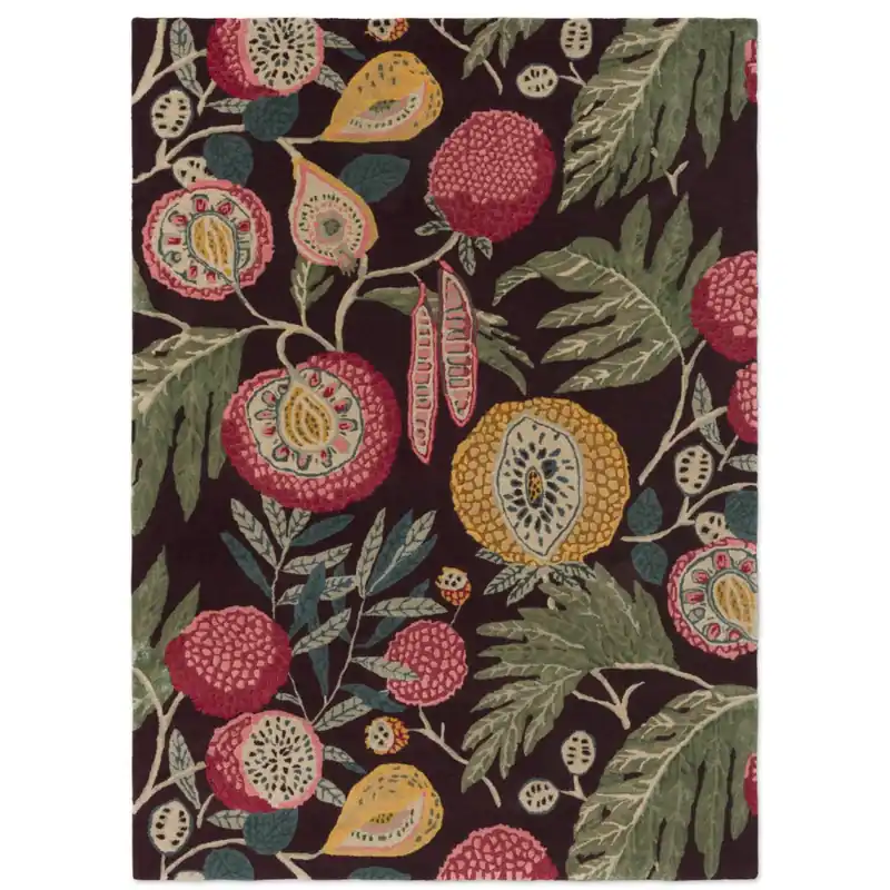 Poslední Šance Vlněný kusový koberec Sanderson Jackfruit cherry - alabaster 148705 (140 x 200)