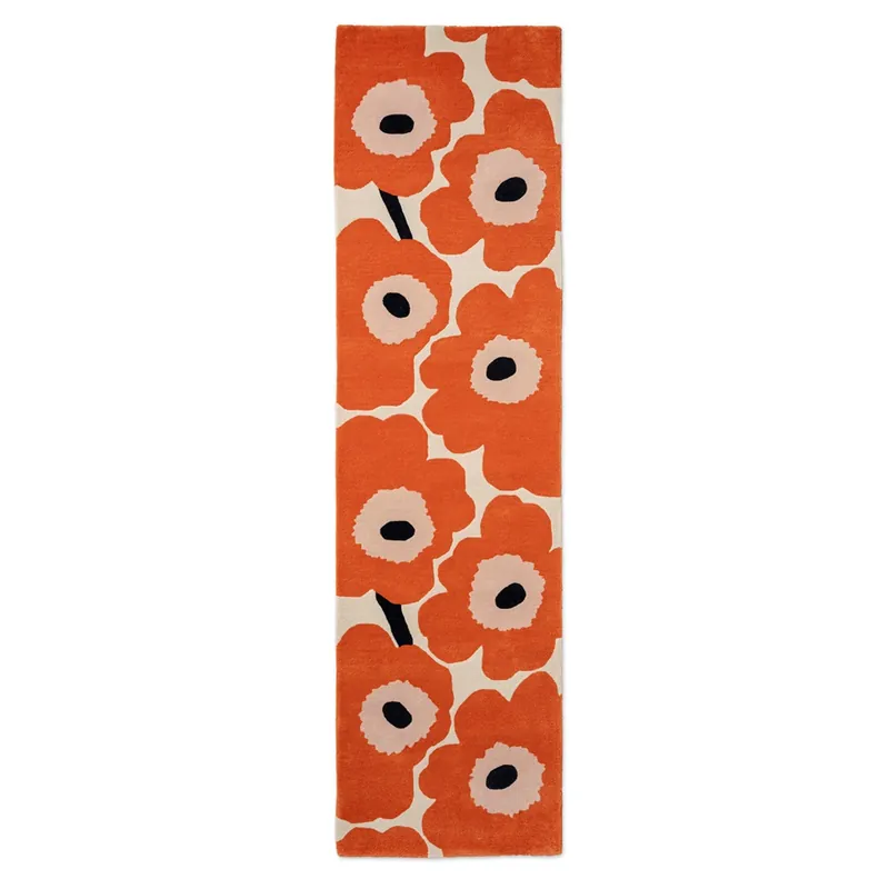 Moderní kusový běhoun Marimeko Unikko oranžový 132403 (80 x 300) Novinka
