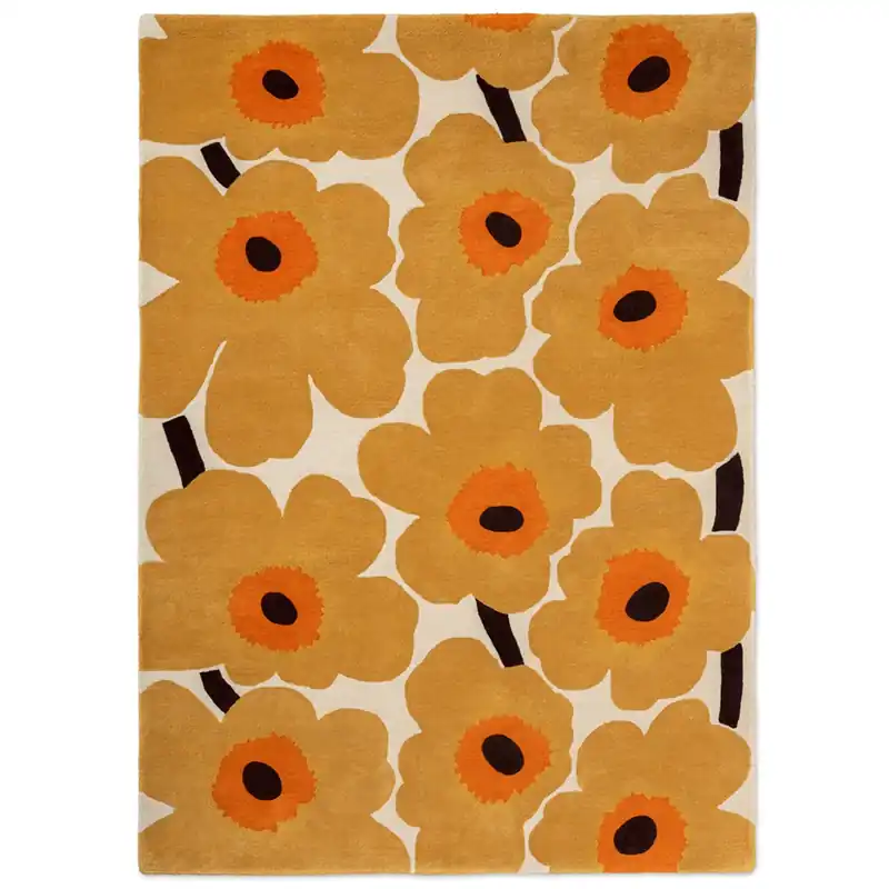 Designový vlněný koberec Marimekko Unikko žlutý 132406 (170 x 240) Hit Sezóny