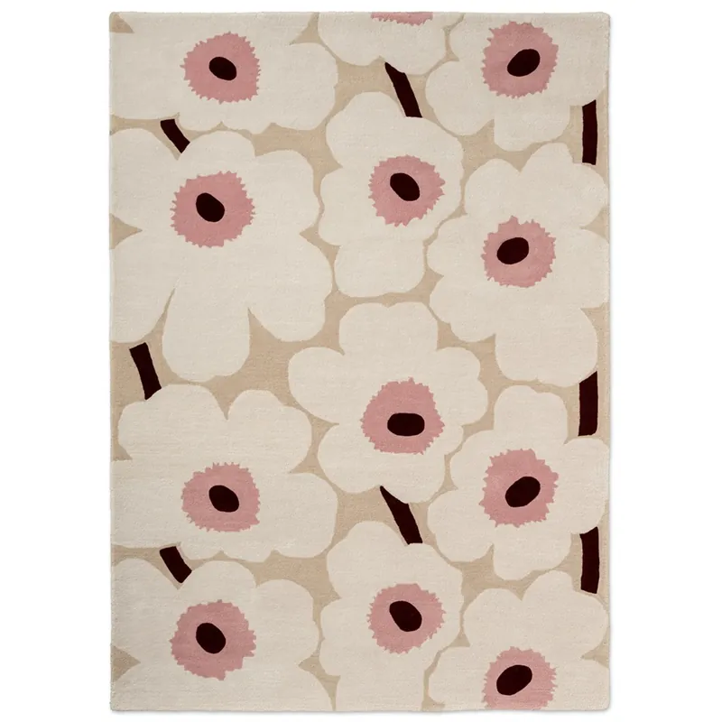 Designový vlněný koberec Marimekko Unikko růžový 132402 (140 x 200) Rychlé Dodání