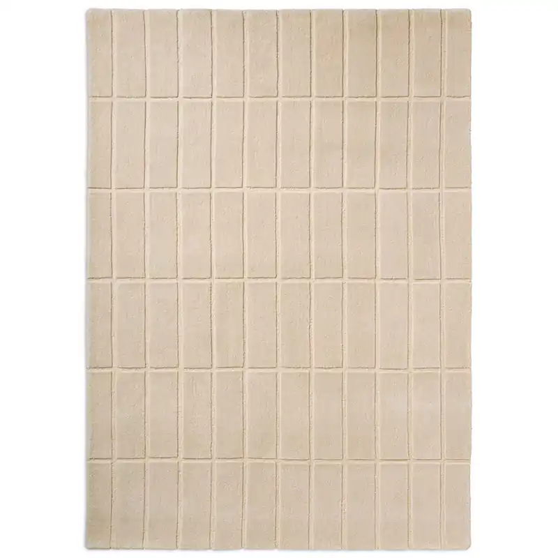 Pouze Dnes Designový vlněný koberec Marimekko Tiiliskivi bílý 132901 (140 x 200)