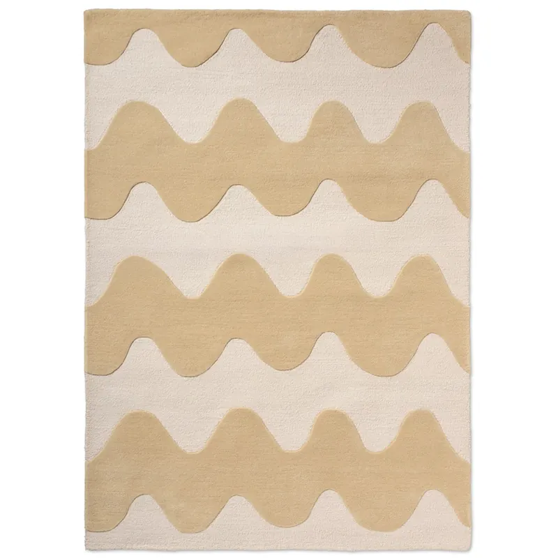 Omezená Nabídka Designový vlněný koberec Marimekko Lokki smetanový 133901 (140 x 200)