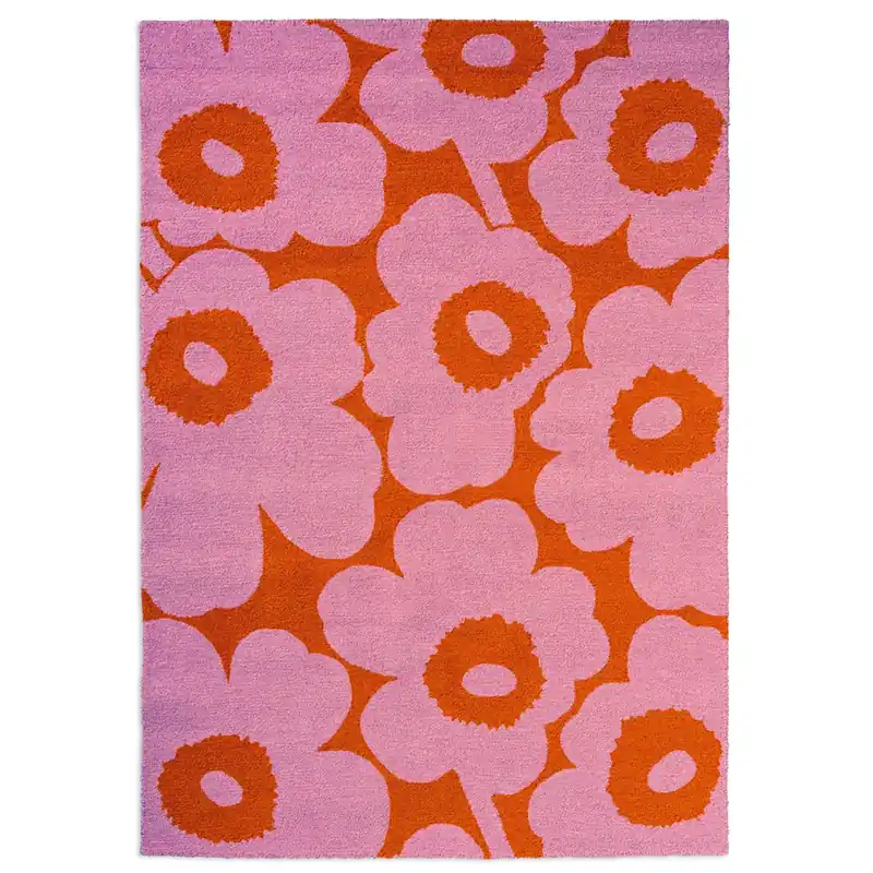 Outdoorový koberec Marimekko Unikko pink-orange 434302 (140 x 200) Levný