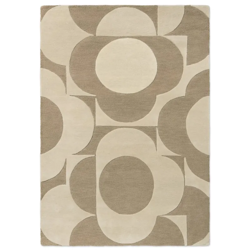 Cenová Bomba Moderní kusový koberec Orla Kiely Prism Flower mushroom-ecru 158009 (160 x 230)