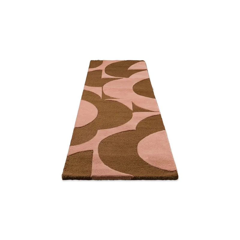 Moderní kusový běhoun Orla Kiely Prism Flower pink-terracota 158002 (70 x 300) Originální