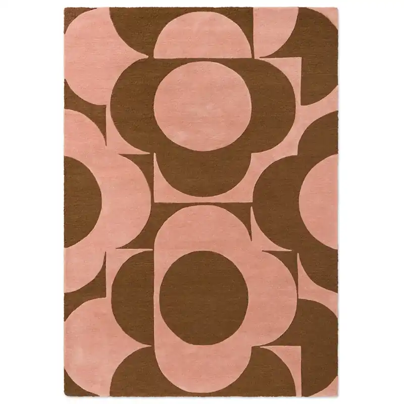 Moderní kusový koberec Orla Kiely Prism Flower pink-terracota 158002 (160 x 230) Nízká Cena