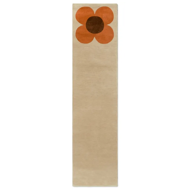 Odeslání Ihned Moderní běhoun Orla Kiely Flower Placemen pumpkin-ecru 158203 (70 x 300)