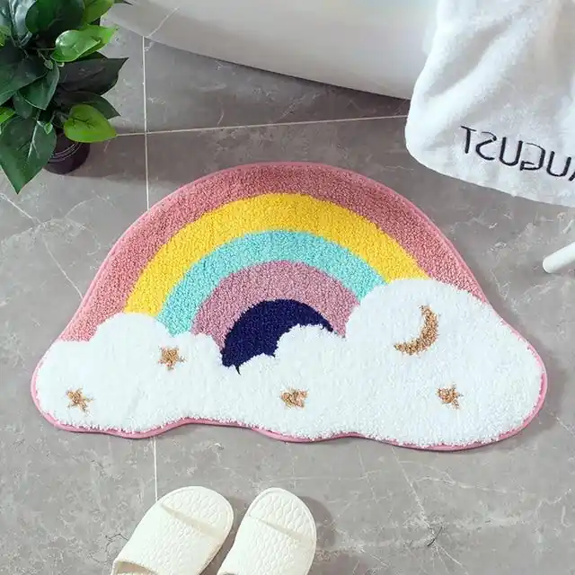 Koupelnová předložka ve tvaru duhy Sezónní Sleva