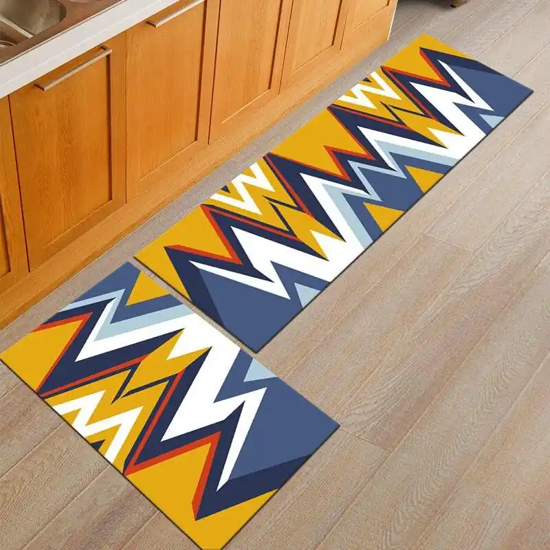 Speciální Cena Plastový kuchyňský koberec s geometrickým vzorem