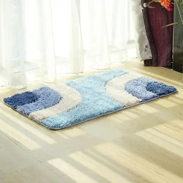 Protiskluzová předložka do sprchy modro-bílá Poslední Šance