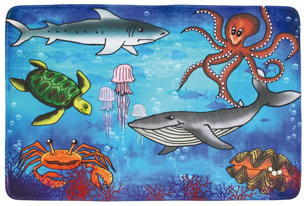 Kusový koberec Sea World - koberec do pračky se zvířátky Aktuální