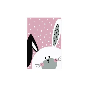 Kusový koberec Kiddo F0131 pink - králíček růžový Akce