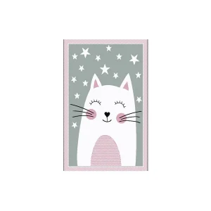 Kusový koberec Kiddo F0132 pink - kočička růžová Ověřený