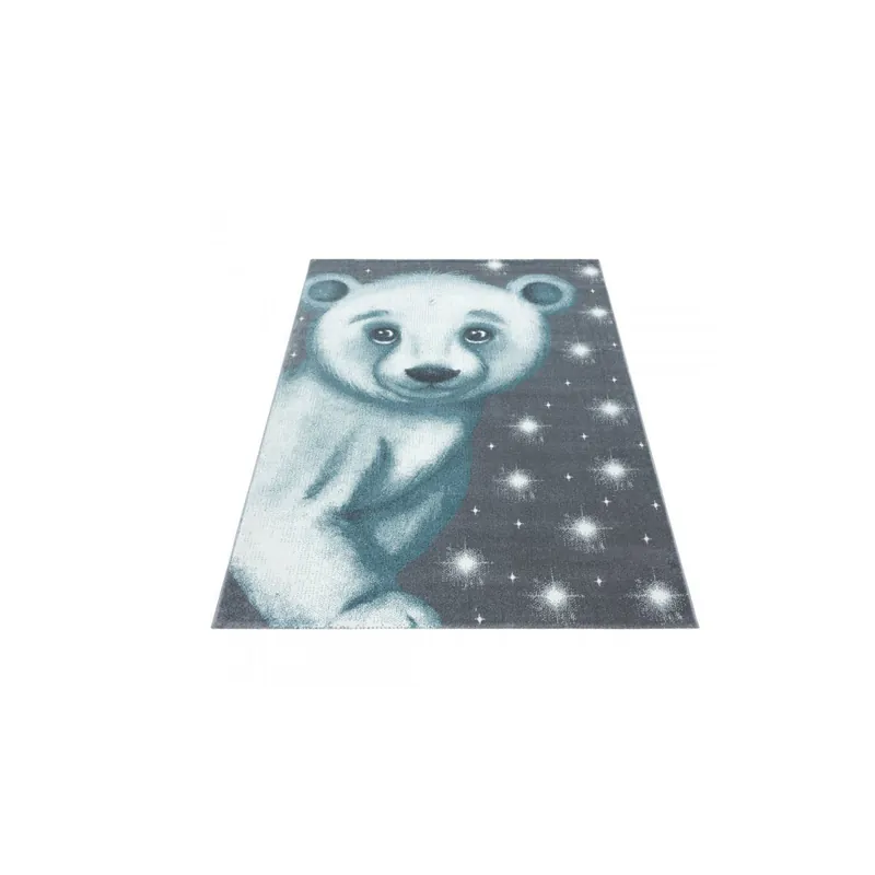 Kusový koberec Bambi 810 blue - modrý medvídek Výprodej