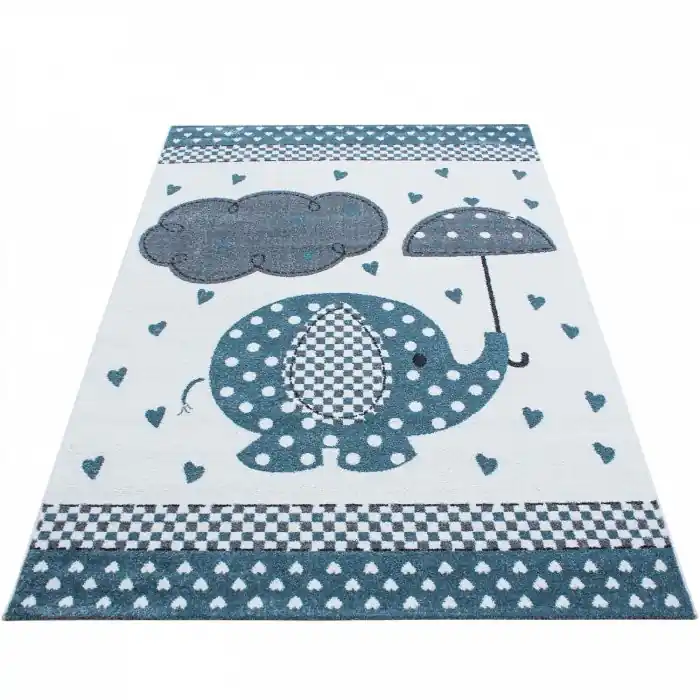 Dokud Zásoby Vydrží Kusový koberec Kids 570 blue - modré slůně